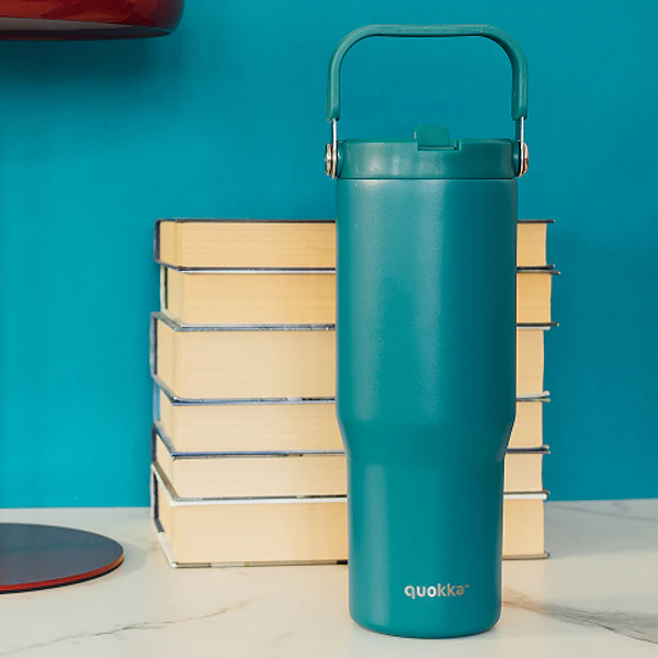 Copo Térmico 860ml Essencial . Verde Meia-Noite . Quokka
