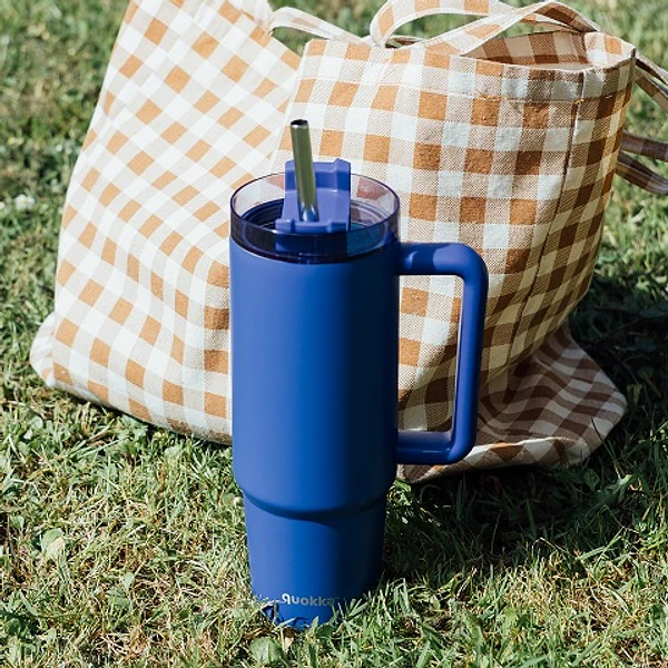 Caneca Térmica 950ml Stream Azul Crepúsculo . Quokka