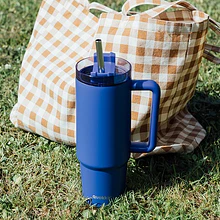 Caneca Térmica 950ml Stream Azul Crepúsculo . Quokka