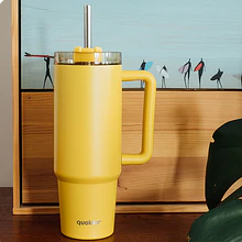 Caneca Térmica 950ml Stream Amarelo Açafrão . Quokka