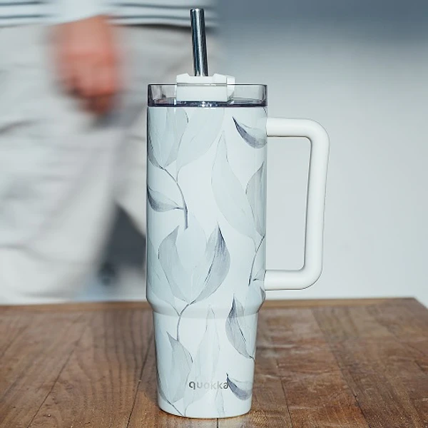 Caneca Térmica 950ml Stream Algodão . Quokka