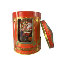 Lata Musical Carrossel Pai Natal . Silver Crane