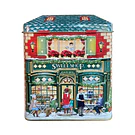 Lata Casinha de Natal . Sweet Shop com todo 3D . Silver Crane