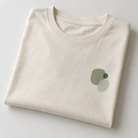 T-shirt de algodão com impressão DTF