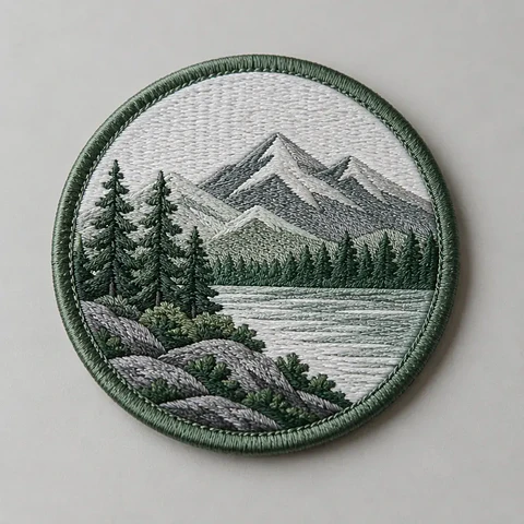 Emblema bordado personalizado — 7 cm