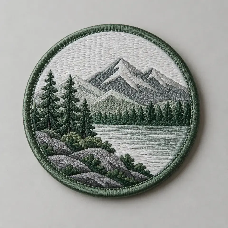 Emblema bordado personalizado — 7 cm 1