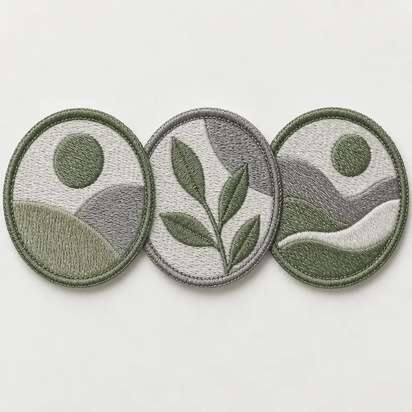 Patch bordado de algodão — conjunto de 3 1