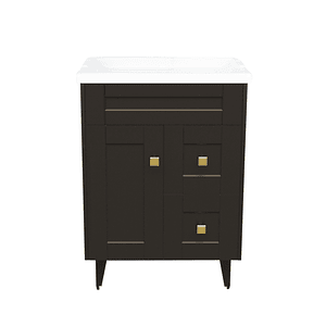 Kit Mueble Deluxe N60SK + Vanitorio F-60 Café / 60x47x80cm