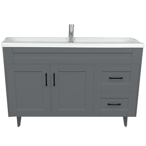 Kit Mueble Deluxe 120SK + Vanitorio F-120 Gris / 120x80x47cm