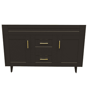 Mueble Vanitorio Deluxe D120SK Café Doble (No Incluye Cubierta) / 118x80x45cm