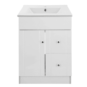 Kit Mueble B-PA-60A + Vanitorio 60C Blanco/ 60x80x40cm