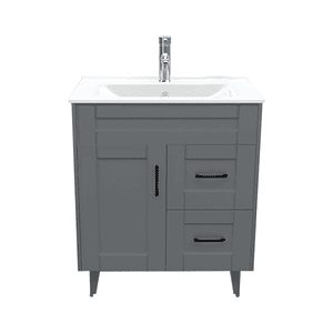 Kit Mueble Deluxe 70SK + Vanitorio Plano-70 Gris / 70x47x80cm