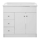 Kit Mueble B80PHI-B + Vanitorio F-80 Blanco Izquierdo / 80x80x47cm 1