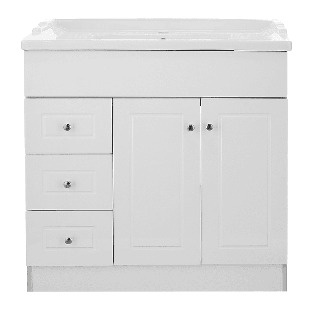 Kit Mueble B80PHI-B + Vanitorio F-80 Blanco Izquierdo / 80x80x47cm 1