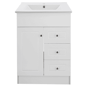 Kit Mueble B60-PHNB + Vanitorio Plano-60 Blanco Derecho/ 60x80x47cm