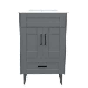 Kit Mueble Deluxe B50SK + Vanitorio Plano-50 Gris / 50x40x80cm
