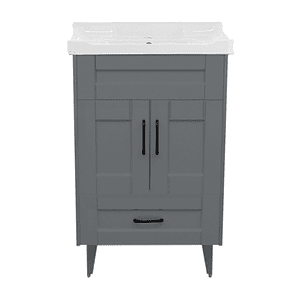 Kit Mueble Deluxe B50SK + Vanitorio 856-50 Gris / 50x40x80cm