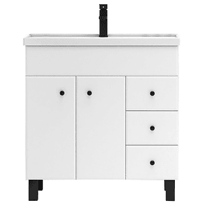 Kit Mueble Vanitorio Iris 80 cm Blanco