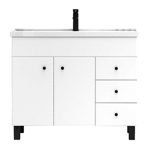 Kit Mueble Vanitorio Iris 100 cm Blanco