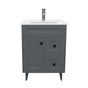 Kit Mueble Deluxe N60SK + Vanitorio Plano-60 Gris / 60x47x80cm