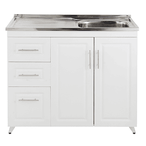 Kit Mueble + Lavaplatos Blanco Izquierdo 100x90x50cm