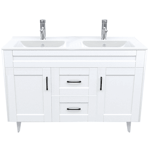 Kit Mueble Deluxe D120SK + Vanitorio P-120D Blanco Doble / 120x80x47cm