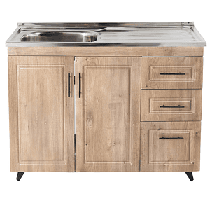 Kit Mueble + Lavaplatos W Derecho / 100x90x50cm