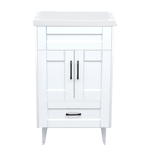 Kit Mueble Deluxe B50SK + Vanitorio F-50 Blanco / 50x40x80cm