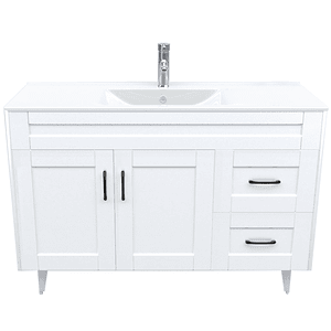 Kit Mueble Deluxe 120SK + Vanitorio Plano-120 Blanco / 120x80x47cm