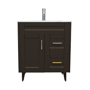 Kit Mueble Deluxe 70SK + Vanitorio Plano-70 Café / 70x47x80cm