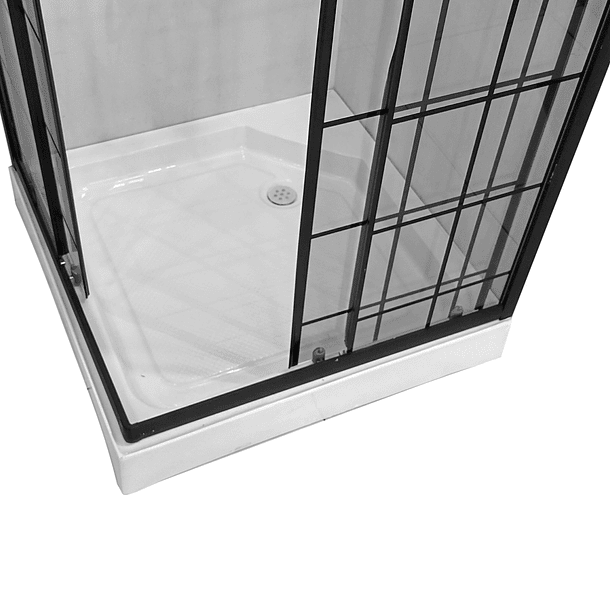 Shower Door Joytek Elegant Cuadrado Negro 80 x 80 cm 4