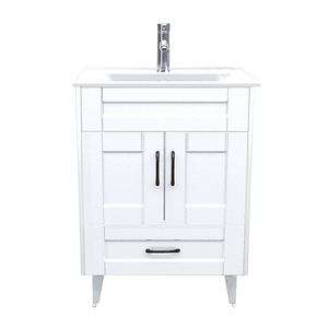 Kit Mueble Deluxe B60SK + Vanitorio Plano-60 Blanco / 60x47x80cm