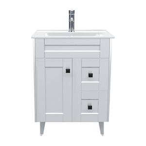 Kit Mueble Deluxe N60SK + Vanitorio Plano-60 Blanco / 60x47x80cm