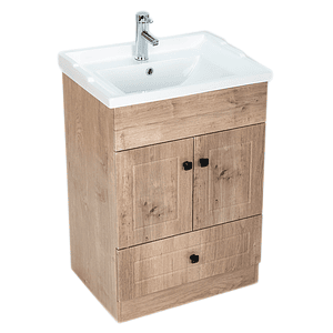 Kit Mueble b60ph-wood + Vanitorio F-60/ 60x80x47cm