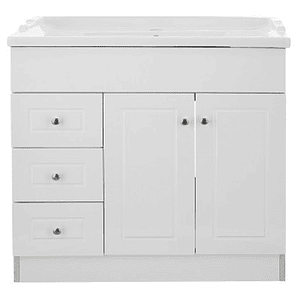 Kit Mueble B120PHI-B + Vanitorio F-120 Blanco Izquierdo 120x80x47cm