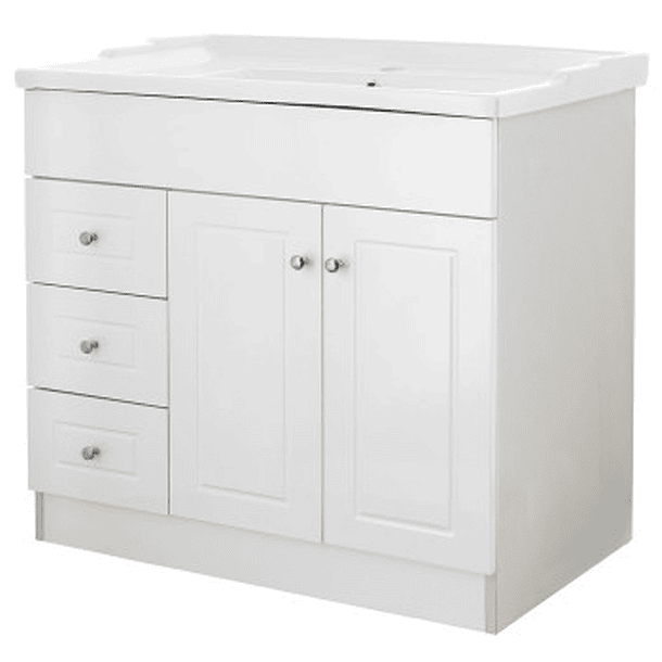 Kit Mueble B120PHI-B + Vanitorio F-120 Blanco Izquierdo 120x80x47cm 4