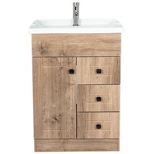 Kit Mueble b60phn-wood + Vanitorio F-60 W / 60x80x47cm
