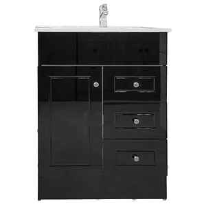 Kit Mueble Vanitorio Iris 60 cm Negro