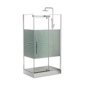 Shower Door Joyetk Base Rectangular Líneas Rectas 120 x 80 cm