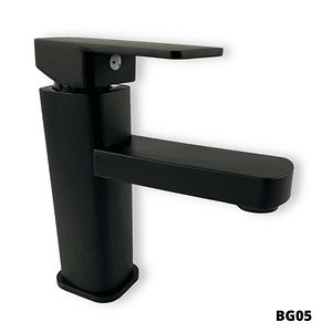 Llave Monomando para Lavamanos Joytek BG-05 Negro (Incluye Flexibles)
