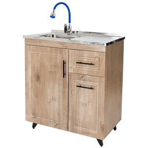 Kit Mueble + Lavaplatos W Derecho / 80x90x50cm