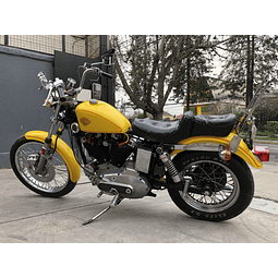 HARLEY DAVIDSON SPORTSTER 1,000CC YELLOW 1977  10,000KM