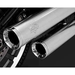 Eliminator 300 Slip-On Mufflers SATIN CHROME SOFTAIL 18-22