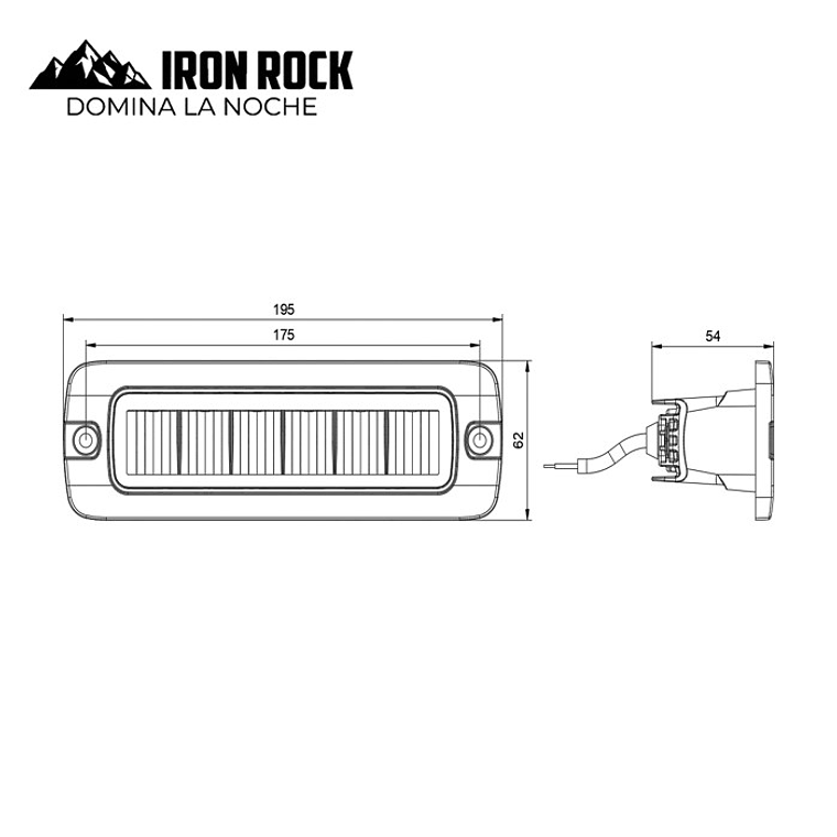 Par de Mini Barras LED Empotrables (Flush Mount) 7.7