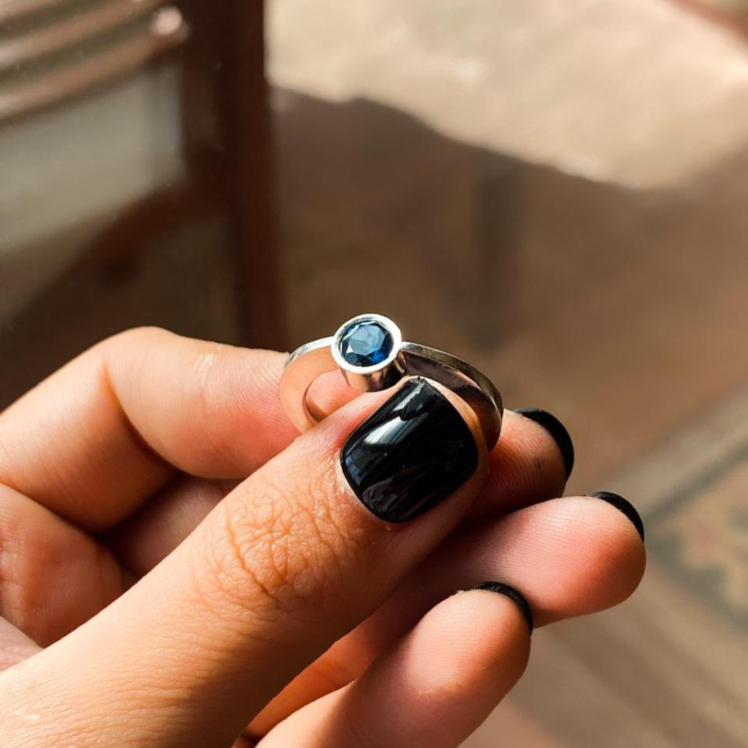 Anillo Forjado Bisel Redondo