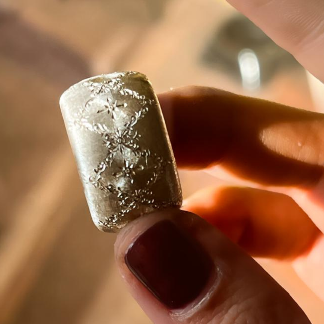 Anillo Bombé Seta Piccole Volute