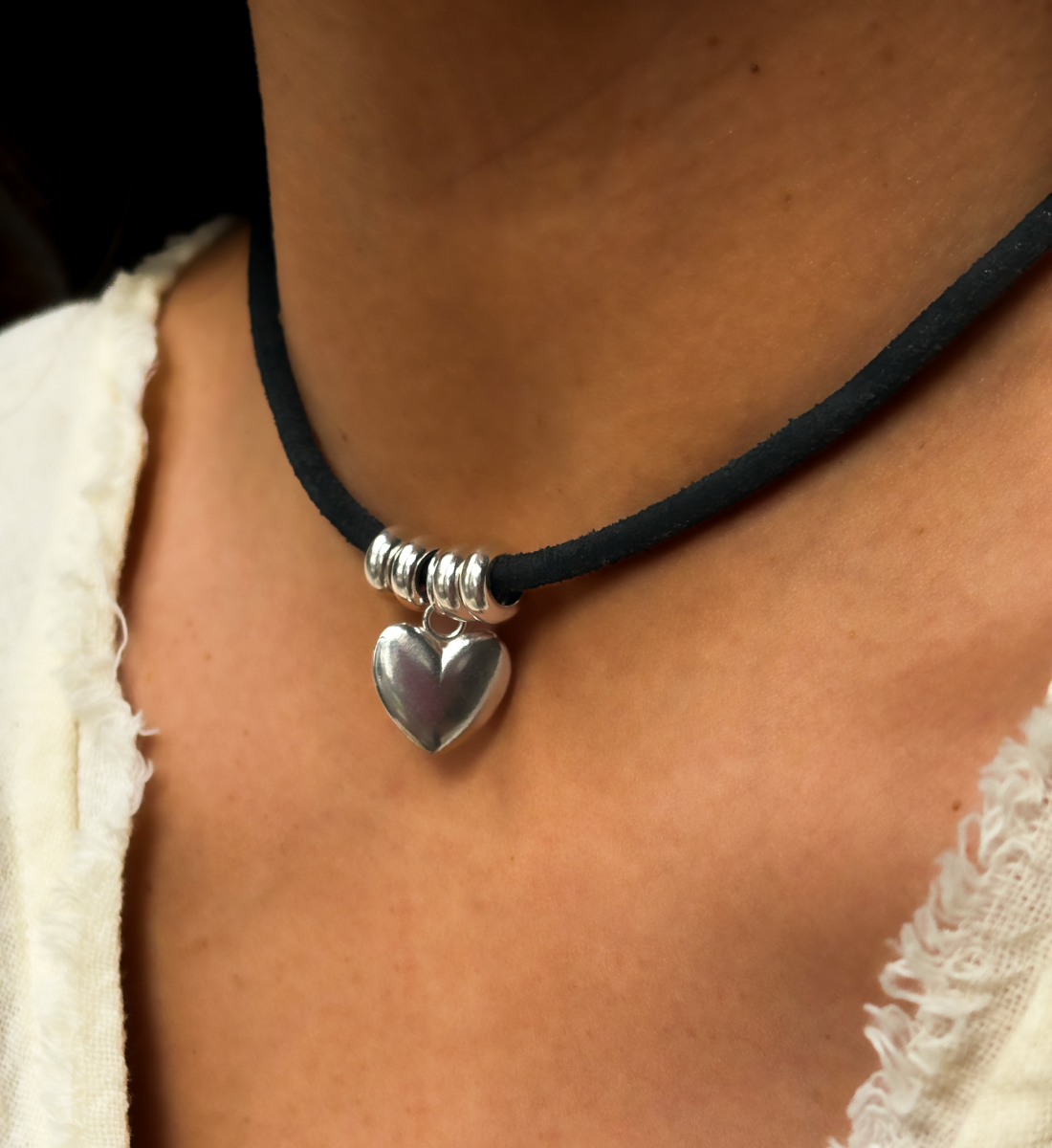 Choker Corazón Negro