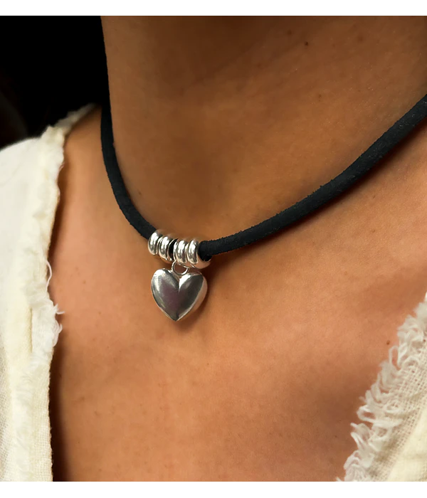 Choker Corazón Negro