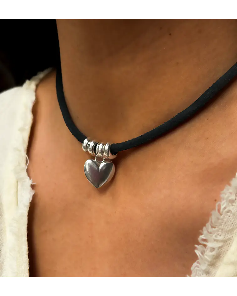 Choker Corazón Negro