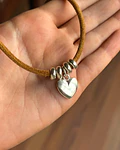 Choker Corazón Mostaza